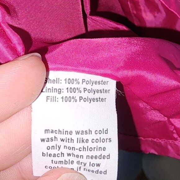 Exertek Women's Pink & Black Puffer Vest Sz M - Picture 4 of 5